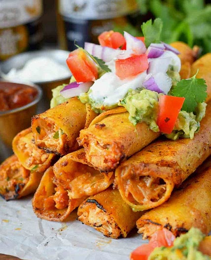 Chicken and Pepper Jack Taquitos