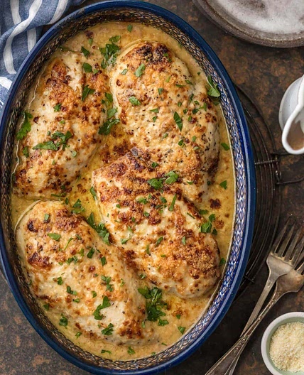 Baked Caesar Chicken Recipe