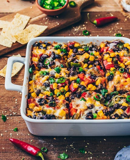 Mexikanische Tortilla Lasagne (vegan, einfach)