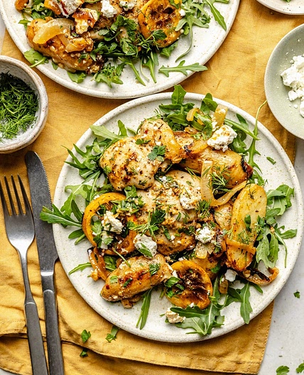 Sheet Pan Herby Lemon Garlic Chicken and Potatoes