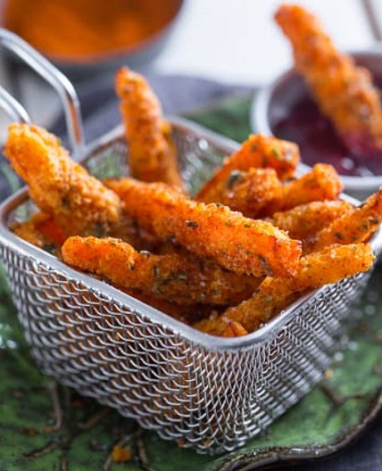 Bastoncini di carote fritte