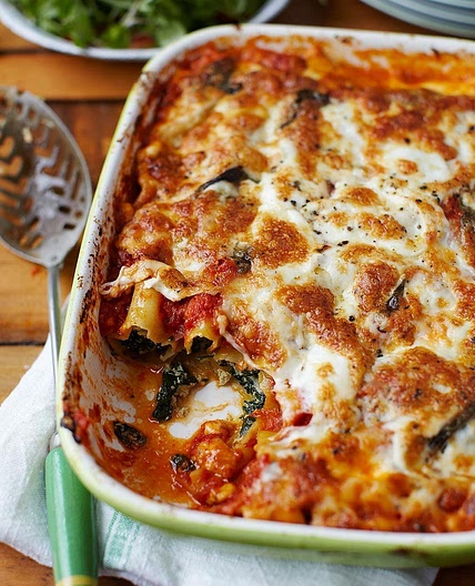 Spinach & ricotta cannelloni
