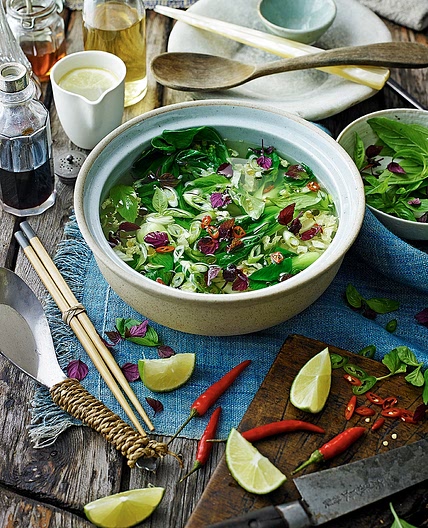 Thai-inspired vegetable broth