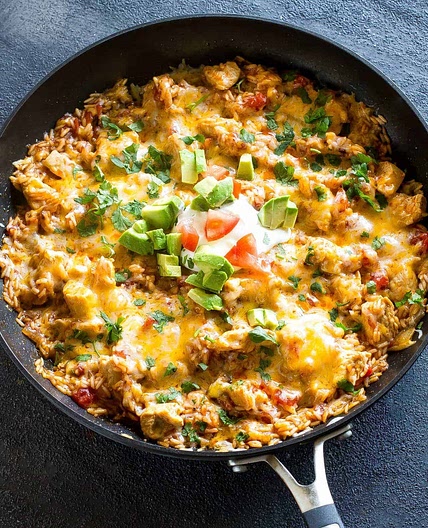 One Pan Mexican Chicken and Rice
