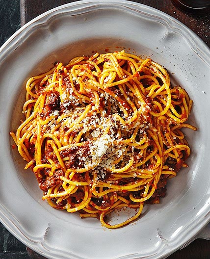 Mutant spaghetti bolognese