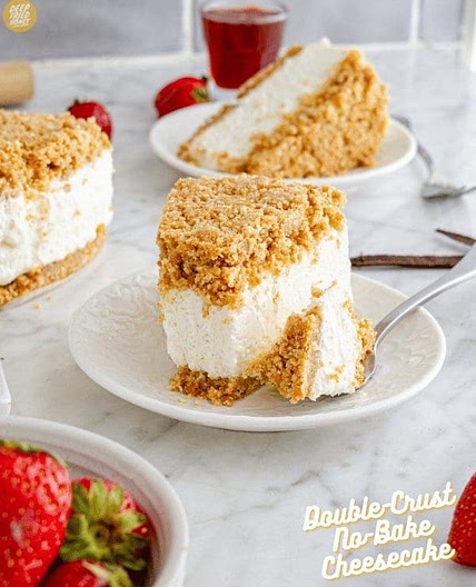 Double-Crust No-Bake Cheesecake