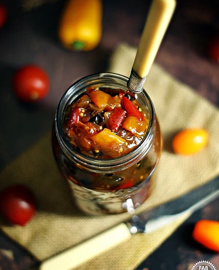 Spicy Baby Tomato & Sweet Pepper Chutney