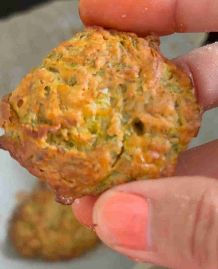 Air Fryer Cucumber Fritters- No Bread Crumbs