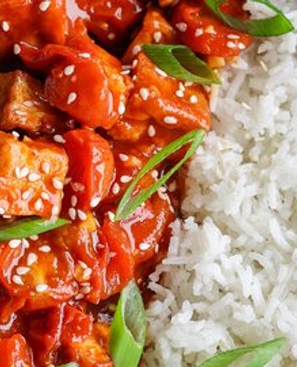Spicy Gochujang Tomato Tofu