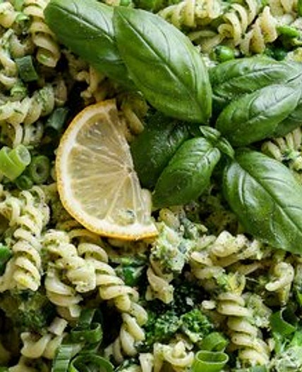 Creamy Green Leek & Pea Pasta