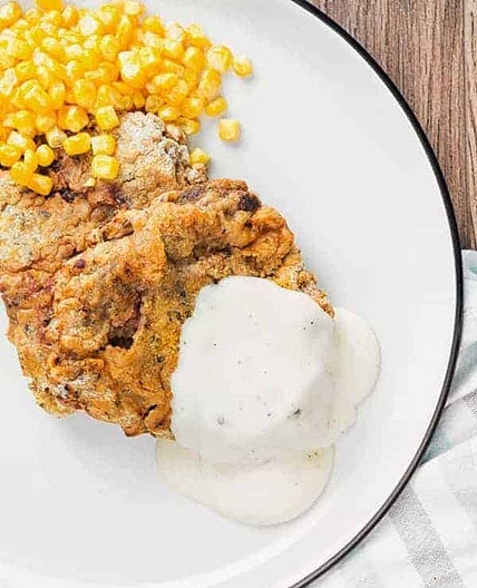 Air Fryer Chicken Fried Steak | Country Fried Steak Recipe