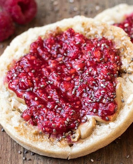 Low FODMAP Raspberry Chia Jam