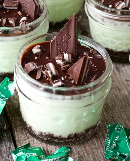 Sous Vide Grasshopper Cheesecake