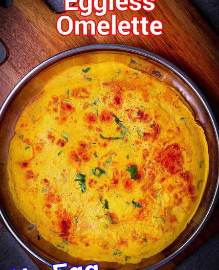 Eggless Omelette Recipe | Vegetable Omelette