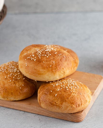 Buttery Brioche Hamburger Buns