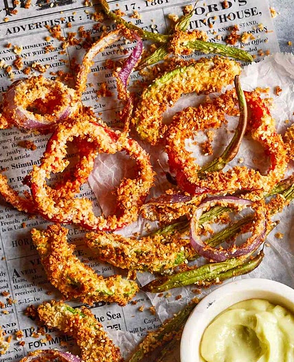 Air-Fryer Tempura Veggies