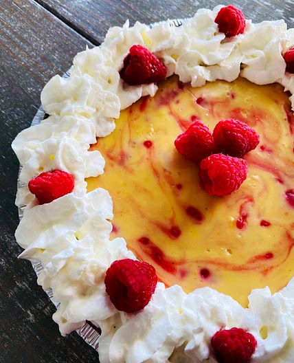 Easy Lemon Raspberry Pie