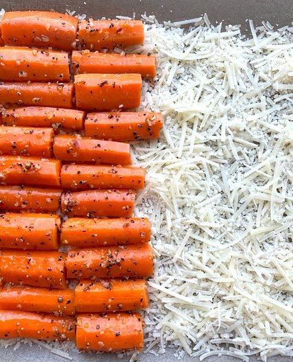Crispy Parmesan Roasted Carrots