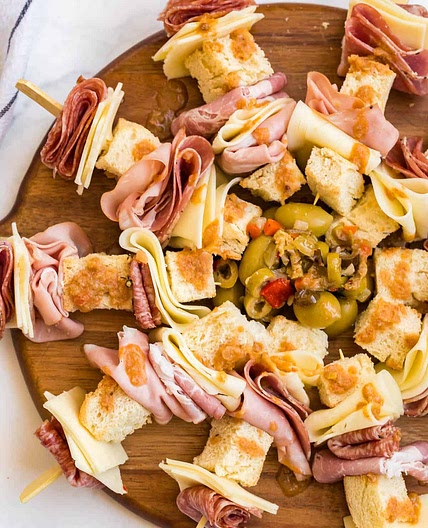 Muffuletta Skewers