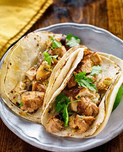 Tequila-Lime Chicken Tacos