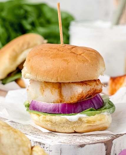 Baked Cod Fish Sliders