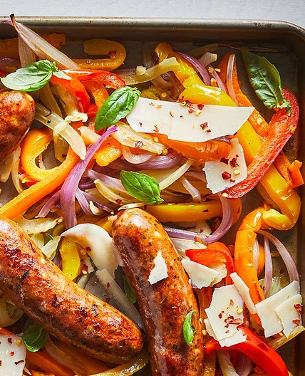 Sheet-Pan Sausage & Peppers