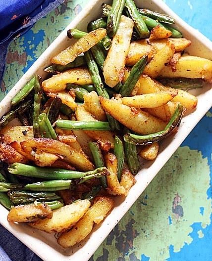 Aloo Beans Recipe- Green Beans Potatoes