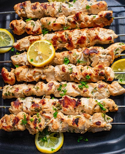 Stovetop Chicken Souvlaki