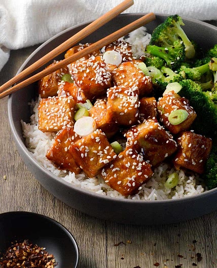 Mouthwatering Sticky Tofu