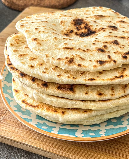 Round Yogurt Flat Bread (Pan Grilled)