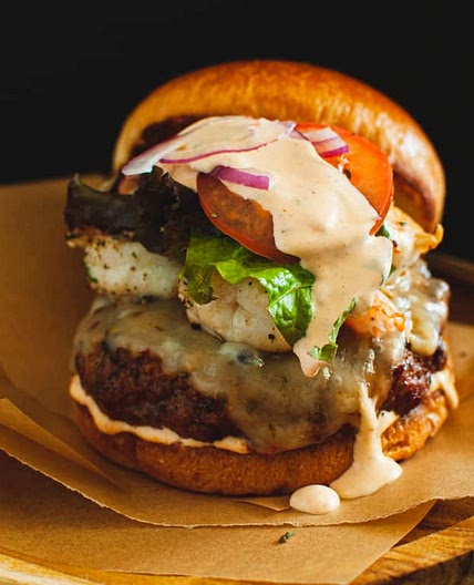 Chorizo & Shrimp Burger