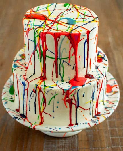 Splatter Paint Frosting