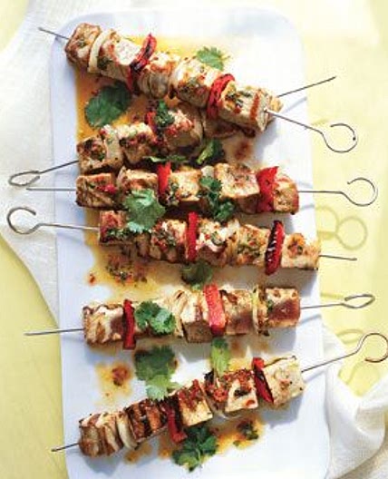 Tuna Kebabs with Ginger-Chile Marinade