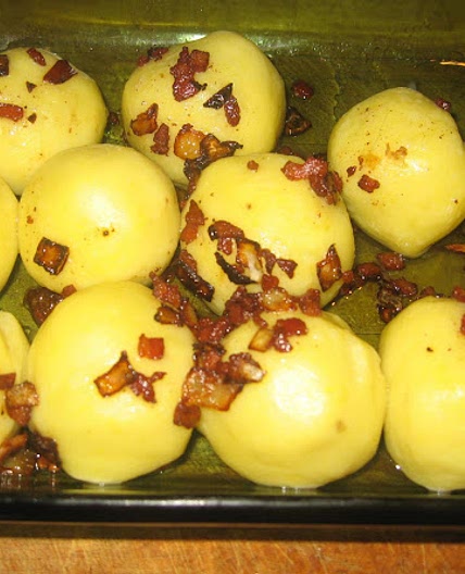 Pyzy stuffed with meat (better than pierogi)