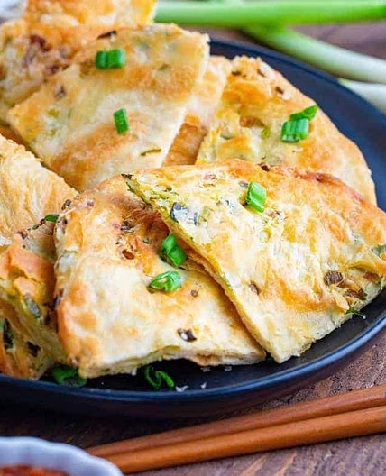 Air Fryer Scallion Pancakes