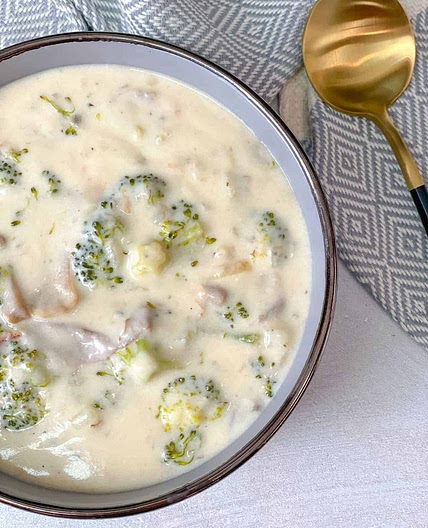 Creamy Broccoli & Mushroom Soup