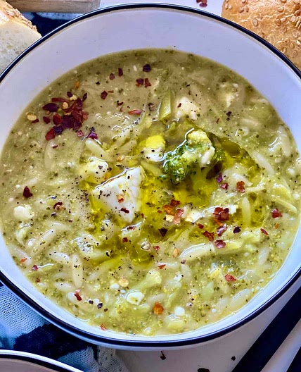 Broccoli Feta Soup