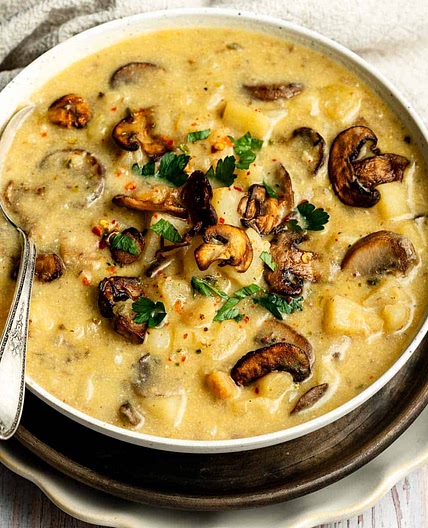 Mushroom Potato Soup
