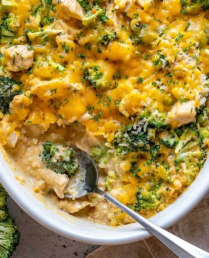 Easy Chicken Broccoli Rice Casserole