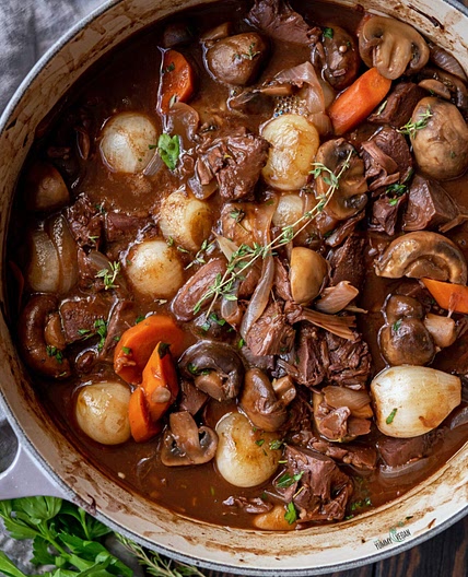 Vegan Jackfruit Bourguignon
