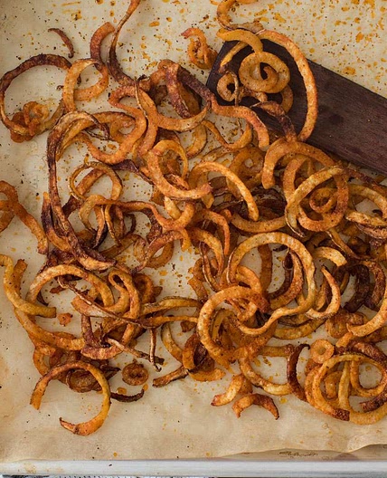 Oven-Baked Curly Fries