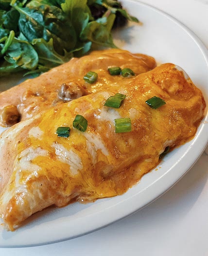 Low Carb Beef Black Bean Enchiladas is the Easy Dinner Recipe You Need to Make Tonight