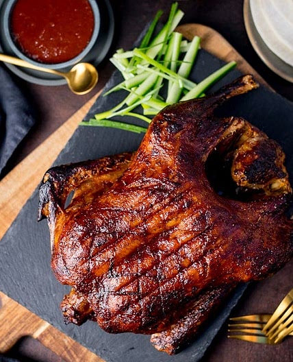 Pulled Duck with Plum Sriracha Sauce