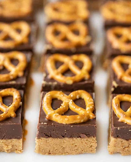 No Bake Pretzel Peanut Butter Bars