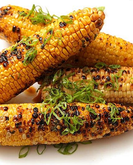 Grilled Corn With Garlic and Ginger Soy Butter Recipe