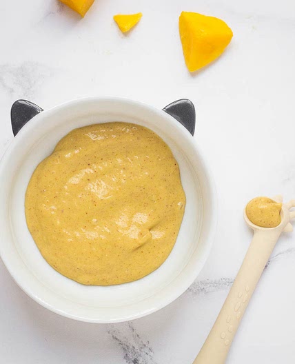 Mango & Peanut Butter Baby Food Puree