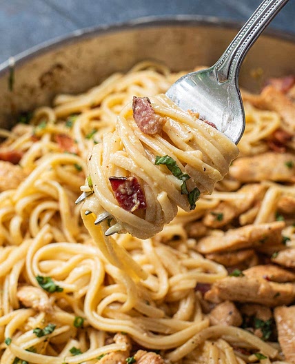 Creamy Chicken Carbonara Recipe