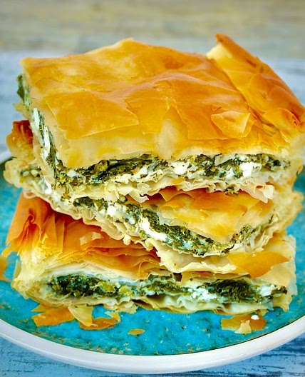 Authentic Greek Spinach and Feta Pie - Spanakopita