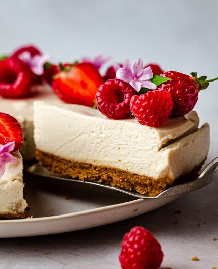 Perfect no-bake vegan cheesecake
