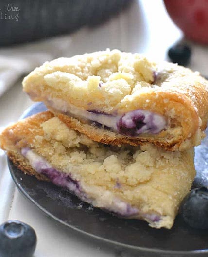 Blueberry Cheesecake Crescent Rolls